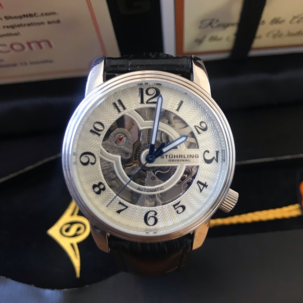 Stuhrling Automatic Skeleton Watch